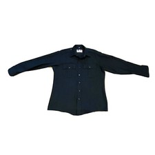 Men's FLYING CROSS Long Sleeve Black Police Shirt Size Large 16.5/35 Pre Owned