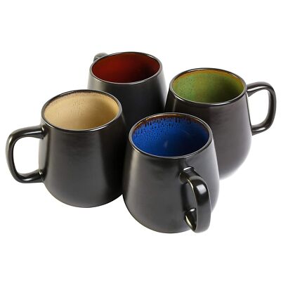 Pasabahce Tribeca Tazza In Vetro Con Manico 400 Ml, Confezione Da 2 Pezzi, Vetro Trasparente