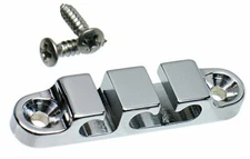 Hipshot 2SR-03C 3-String Retainer/String Guide for Bass - CHROME with Screws