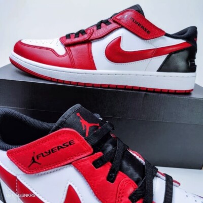 Size 13 - Air Jordan 1 FlyEase Low White Gym Red for sale online