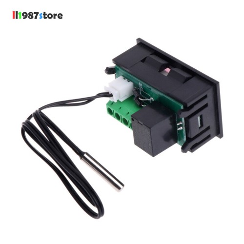 Blue Red W1218 Thermostat DC 12V+3-Digit NTC Probe Controller Replace W1209WK - Picture 4 of 5