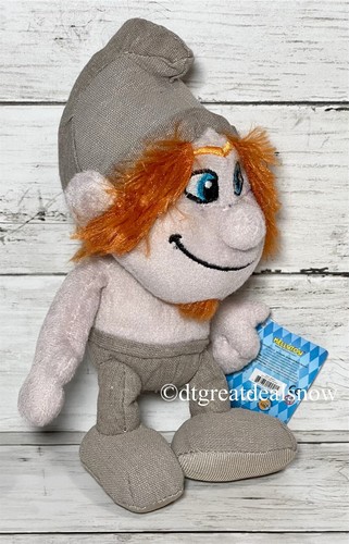 KellyToy Hackus Smurf Gray Orange Hair 2013 Stuffed Animal Plush - Picture 4 of 7
