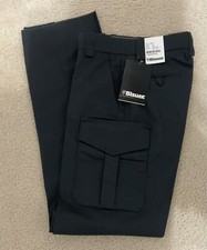 BLAUER 8810 SIDE-POCKET unhemmed TROUSERS  NEW  Size 30 Reg Rise Pants Dk Gray