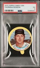 1973 Topps Candy Lids #NNO Thurman Munson PSA 5 Yankees  (5007)