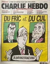 CHARLIE HEBDO 10 ACRIL 2013 Nr 1084 Reproduktion OFSET CAHUZAC HOLLANDE CABU