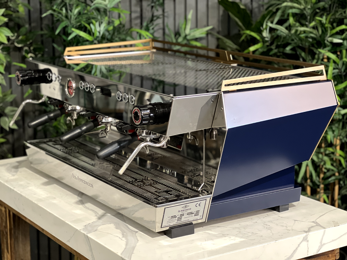 LA MARZOCCO KB90 3 GROUP BLUE & GOLD CUSTOM ESPRESSO COFFEE