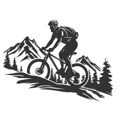 Mountainbike Aufkleber 40 x 30 cm Bergelust Radfahren Wohnmobil Sticker  Camping | eBay.de