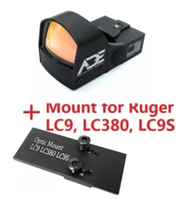 Ade Optics RD3-009 RED Dot Reflex Sight + RUGER LC9,LC380,LC9S pistol Handgun
