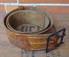   original WH  LW Koppel  Offizier    getragen Zweidorn- Beutestück Edelweiß