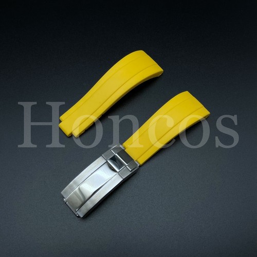 20MM SILICONE RUBBER WATCH STRAP BAND FITS FOR ROLEX DATEJUST DAYTONA GMT SUB - Picture 40 of 71