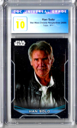 2020 Star Wars Chrome Perspectives Han Solo CGC 10