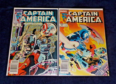 CAPTAIN AMERICA 286 287 NEWSSTAND LOT (VF) 1983 MIKE ZECK ARTWORK MARVEL COMICS
