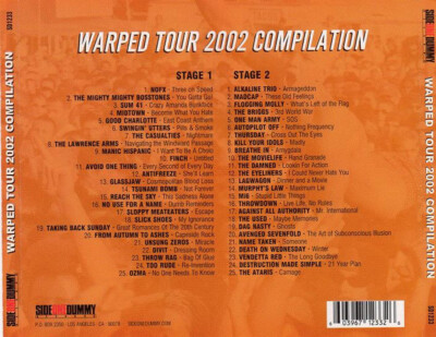 CD Punk Various Vans Warped Tour (2002 Tour Compilation) 2xCD