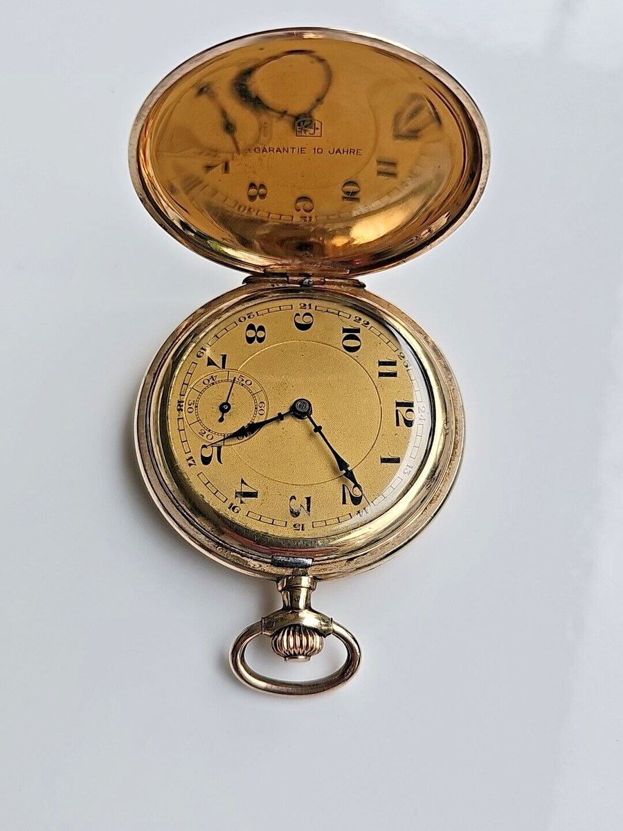 Taschenuhr Walzgold Double 20 Mikron Uhr Taschenuhr Walz Gold