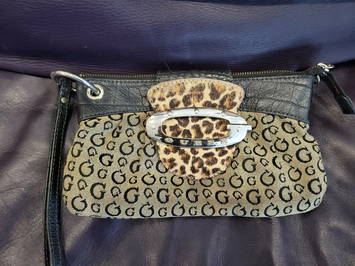 Guess Marciano Leopard Trimmed Clutch | eBay