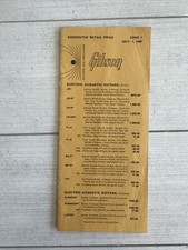 Gibson October 1, 1966 Price List
