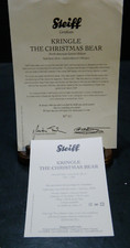 Steiff Kringle The Christmas Teddy Bear Certificate Of Authenticity Excellent