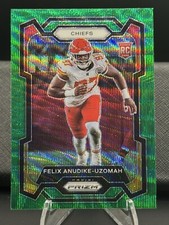 2023 Panini Prizm - Rookies Green Wave Prizm #349 Felix Anudike-Uzomah (RC)