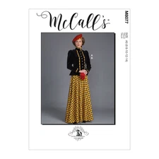 McCalls Sewing Pattern M8077 Misses' Historical Jacket & Skirt