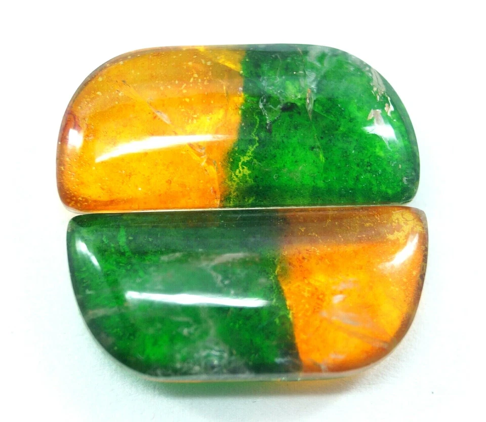 34.60 Ct Pair Of Watermelon Beautiful Tourmaline Gemstone Certified Jewelry Use - Image 2 of 4