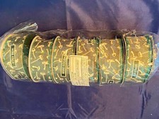 6 Roll's Brand New Place Time Holiday Christmas Wired Ribbon Mushrooms Green