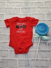 0-3 Month Boy Valentine's One Piece Suit