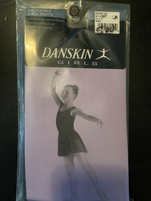 Includes 5 Pair Danskin Kids Footed Tight Style 387 Black Sizes S, I, M, L
