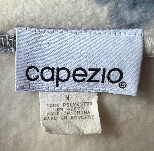 Pullover polar de gran tamaño Capezio 1/4 cremallera para mujer azul medio esquí retro invierno - Imagen 11 de 12