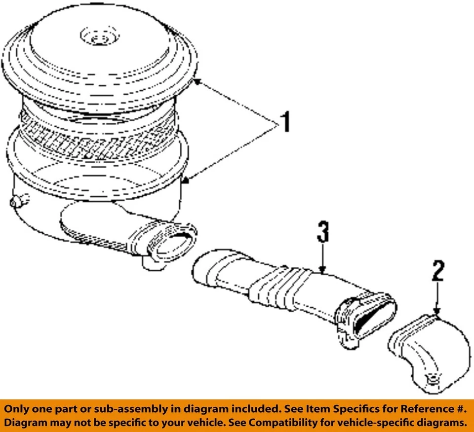 Conjunto de filtro de aire usado se adapta a: Chevrolet 20 1995 furgoneta 5,7 L sin equipamiento todoterreno Foto 3 de 4