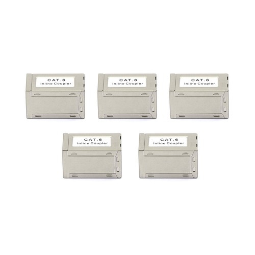 5pcs RJ45 Cat6 PoE Female to Female Coupler Shielded Ethernet Cable Extender P&P - 第 1/11 張圖片