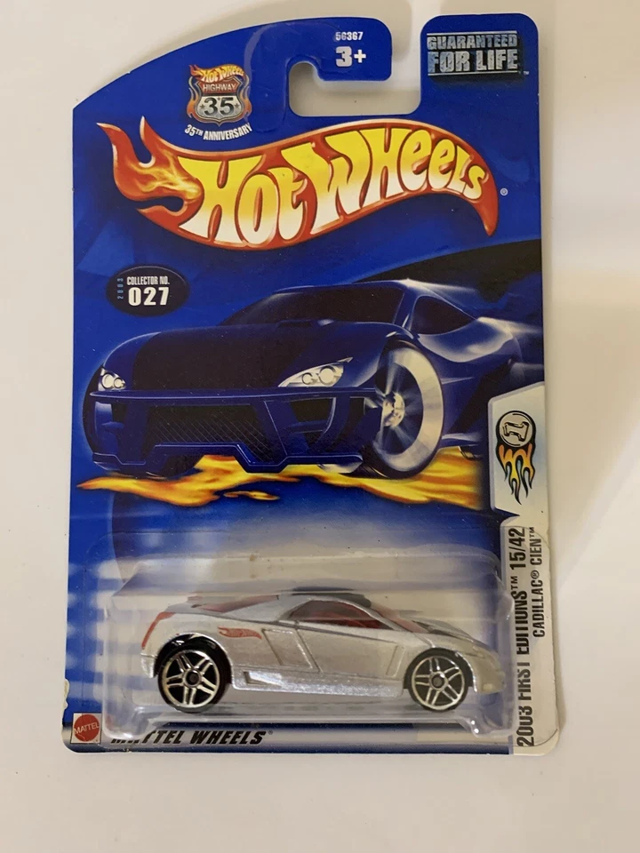 Nuevo Cadillac Cien #027 Mattel Hot Wheels 2003 primeras ediciones 15/42 Foto 2 de 4