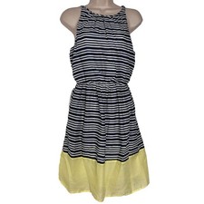Old Navy Dress Women's XS Sleeveless Knee Length Lightweight Striped Casual