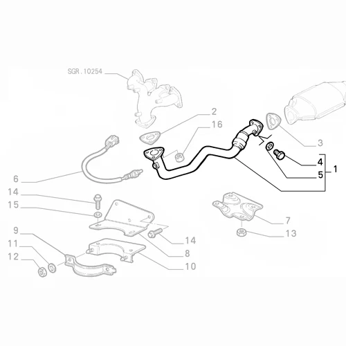 Tubo Flexi Escape Delantero - Fiat Brava, Brava & Marea 1.8 16v Original 46520066 Foto 2 de 4