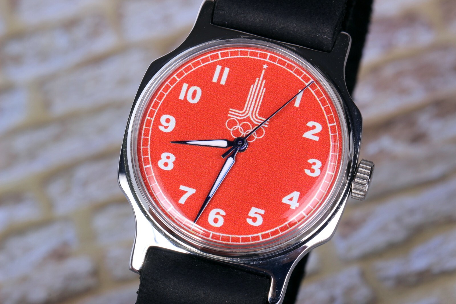 Wrist Watch Pobeda Olympiad 80, Soviet watch, Russian watch, Men's Sport watches Popularny
