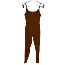 Wild Fable Brown Ribbed I. Style Bodysuit Womens Size XS Casual Stretch
