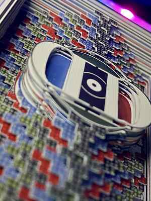 Dan & Dave Smoke & Mirrors Logo V6 carved playing cards by Victor