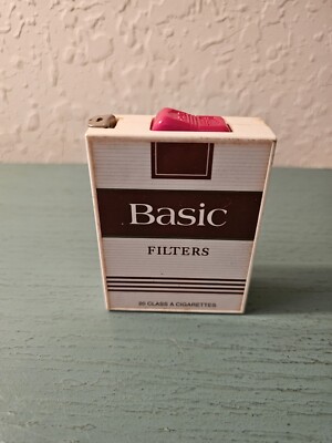 Vintage Basic Filters Cigarette Pack Tape Measure-Very Good