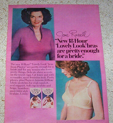 1981 ad page - JANE RUSSELL Playtex 18 Hour Bra lingerie vintage print  ADVERT