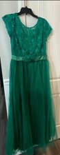 Junior's Green Long Dress 
