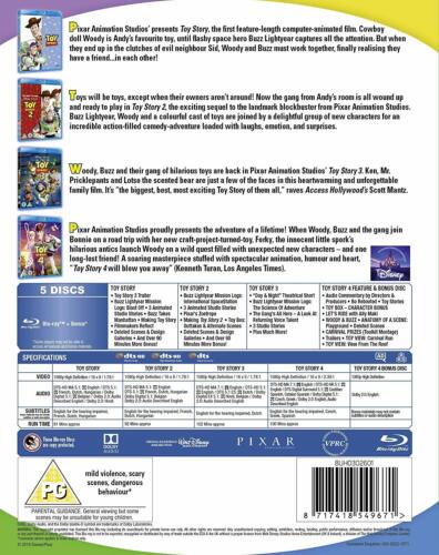 Toy Story 4-Movie Collection(Blu-ray BoxSet,2019,Region Free,1-4)1 2 3 4 NEW - Picture 3 of 3