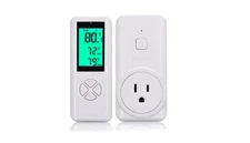 Wireless Thermostat Remote Control Temperature Controller Temp Sensor Outlet Fan