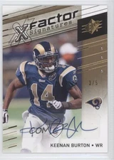 2009 SPx X Factor Signatures Gold 3/5 Keenan Burton #X-BU Auto 1u9