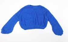 Womens UK Size 12 Primark Blue Pullover Sweatshirt