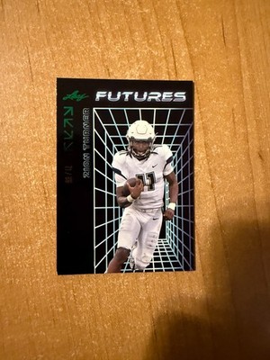 2024 Leaf Futures - Zion Turner - #200 Green Foil Parallel #d /99