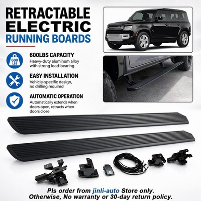 Electric Retractable Running Boards Fits For Land Rover Defender 110 2021-2026