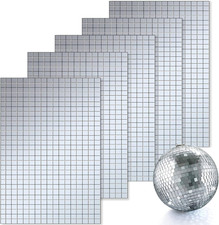 3600 Pieces Mirror Mosaic Tiles Self Adhesive Disco Mirror Tiles Disco Ball Stic