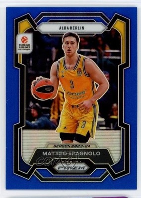 2023 Panini Prizm Turkish Airlines EuroLeague Blue /199 Matteo Spagnolo #41 1u5y