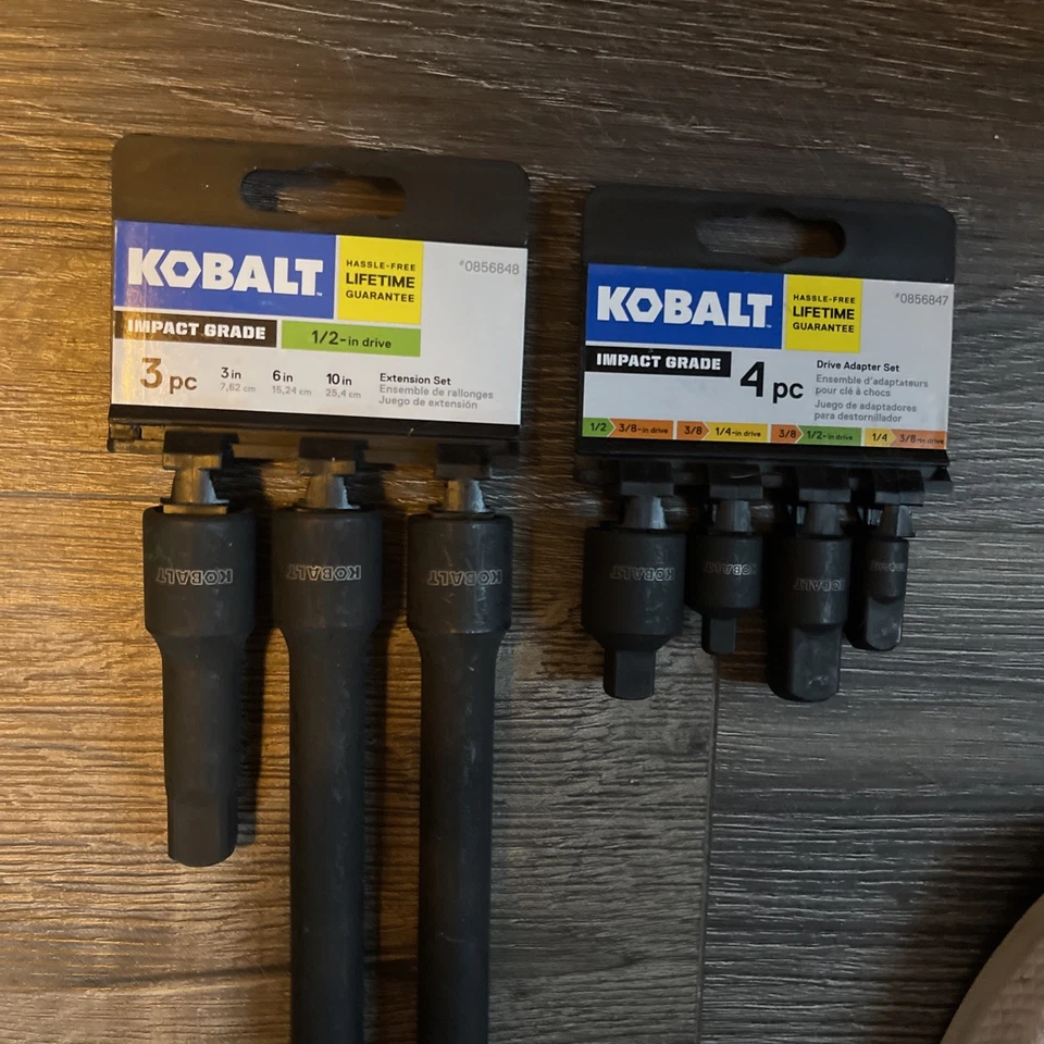 Kobalt 3pc. 1/2" Drive Impact Extension Set (#0856848) & 4pc. Drive Adapter Set  - Image 3 of 3