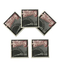 John Pearse Banjo Strings 5 Sets 80/20 Bronze Wound Light Gauge Extra Long
