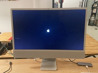iMac 24   M1 2021 8 Core CPU RAM 16 GB, SSD 512 GB, silver, guter Zustand, VB